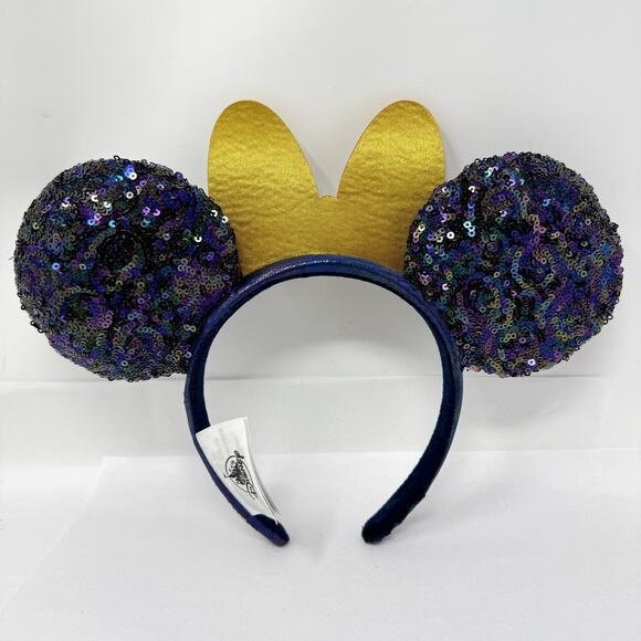 Walt Disney World 50th Anniversary Minnie Mouse Ears Headband Sequin Jeweled Bow main image 5